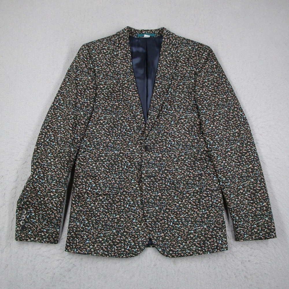 Paul Smith PS Mens Suit 38/48 Abstract Pattern Cotton 2 Piece PLUD/1314/176